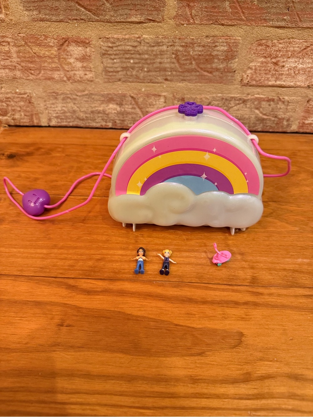 Polly Pocket Rainbow Dream Wearable Purse Compact Playset